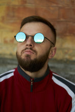 Load image into Gallery viewer, Eric - Black / Blue Mirror