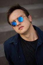 Load image into Gallery viewer, Oval - Gold / Blue