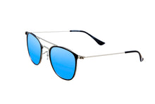 Load image into Gallery viewer, Panama - Black and Silver / Blue Mirror