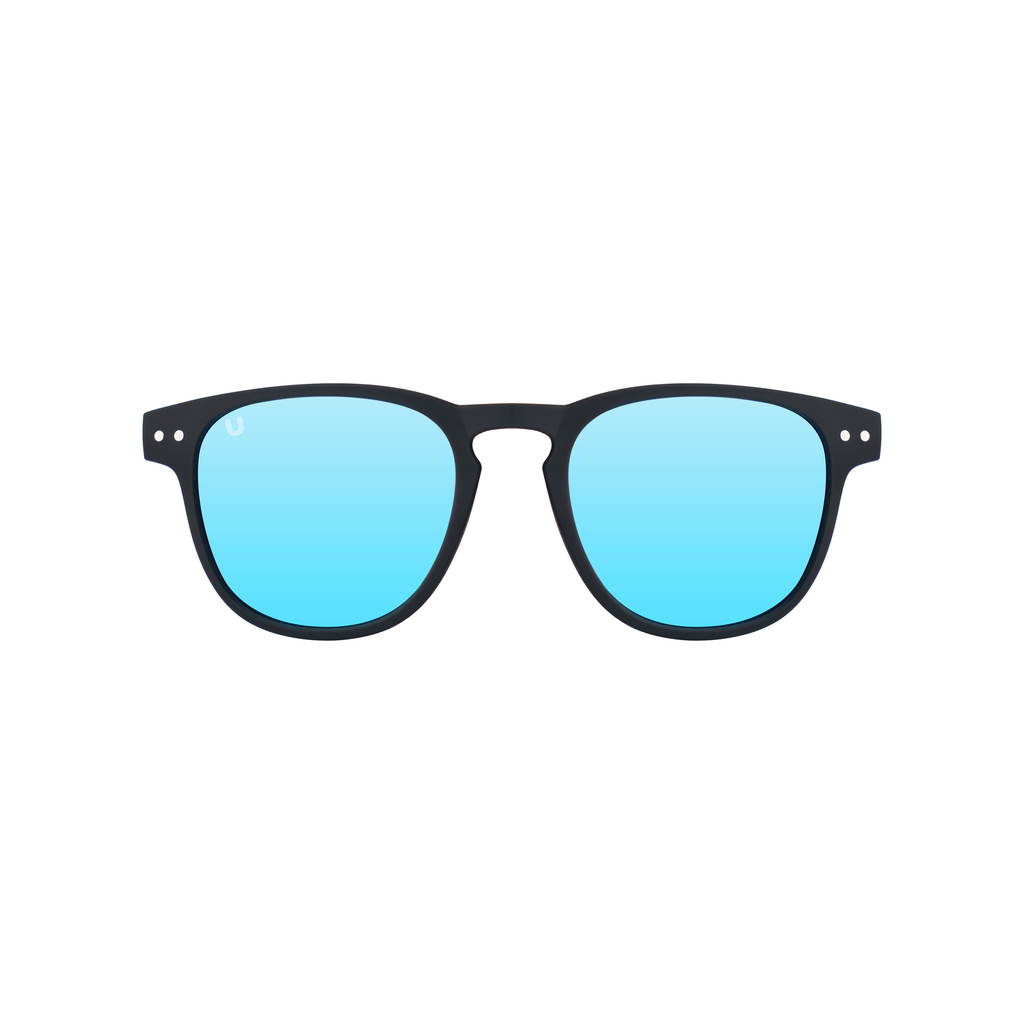 Foxy - Black / Blue Mirror