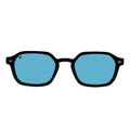 Glare - Black / Blue Mirror