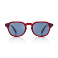 Pedro - Red Transparent / Light Blue