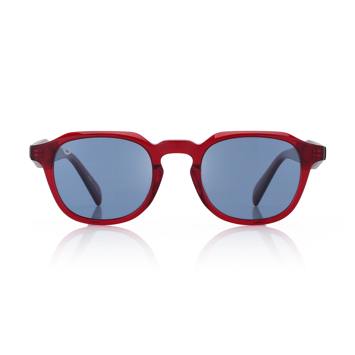 Pedro - Red Transparent / Light Blue