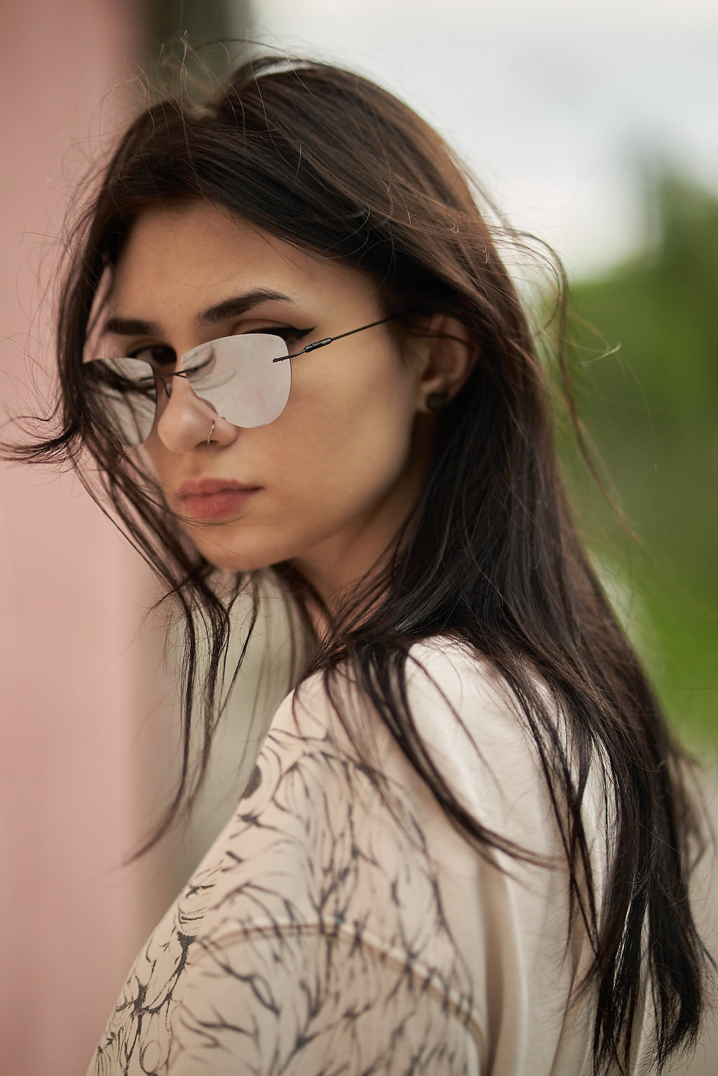 Lura - Black / Silver Mirror