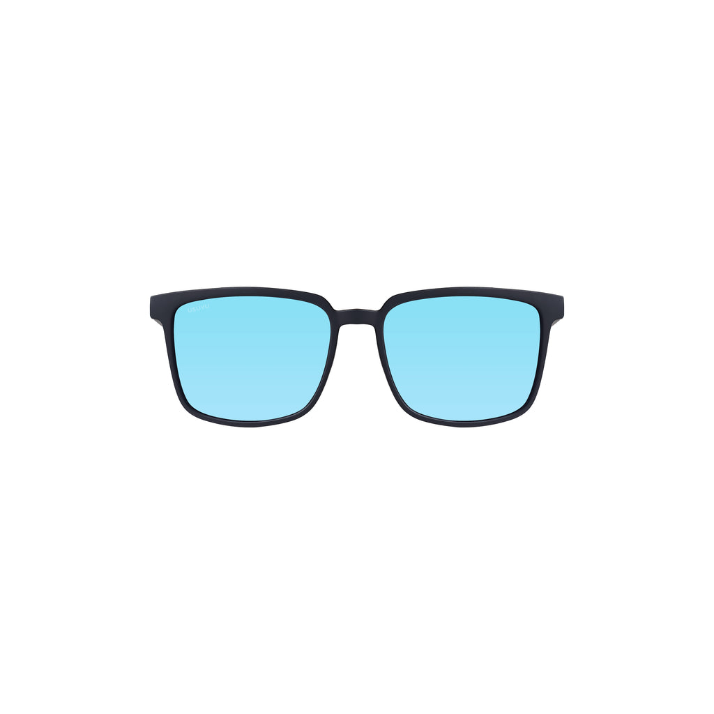 Leo - Black / Blue Mirror