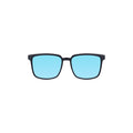 Leo - Black / Blue Mirror