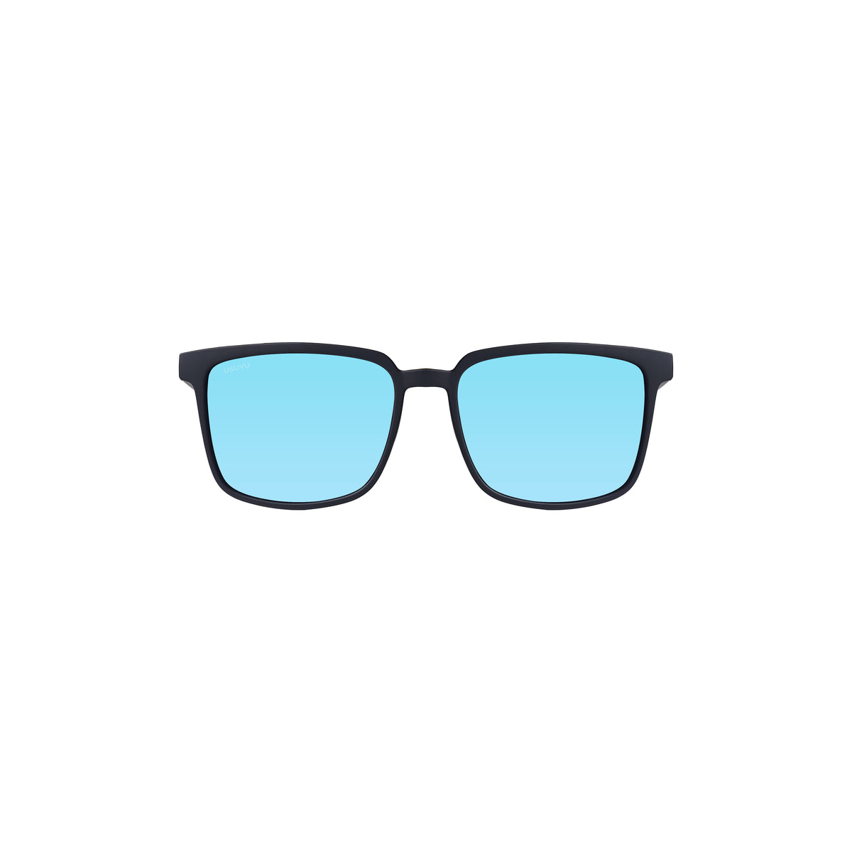 Leo - Black / Blue Mirror