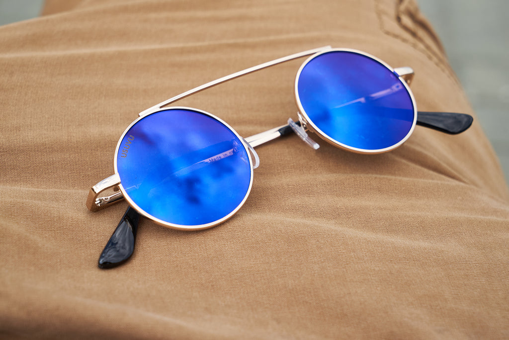 Oval - Gold / Blue
