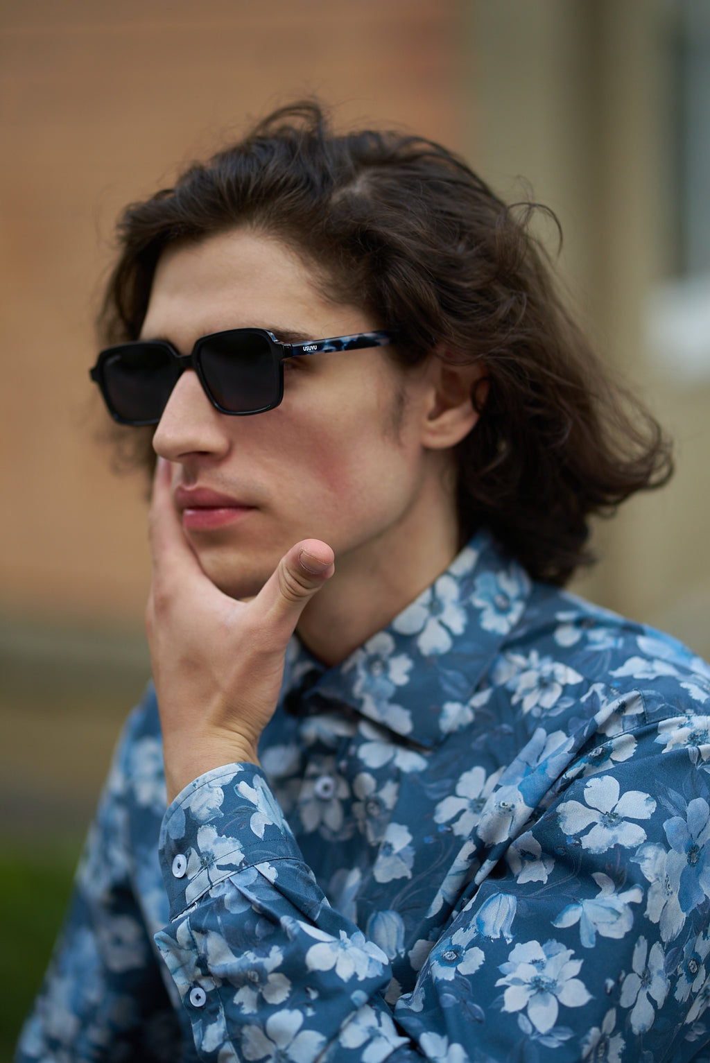 Retro - Black Blue Tortoise / Blue